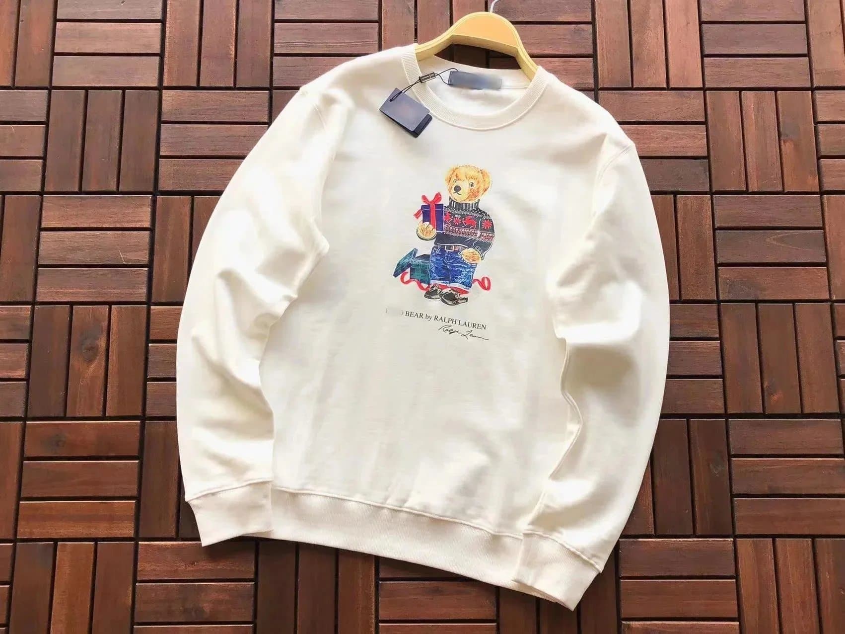Ralph Lauren Polo Bear Cream Sweater