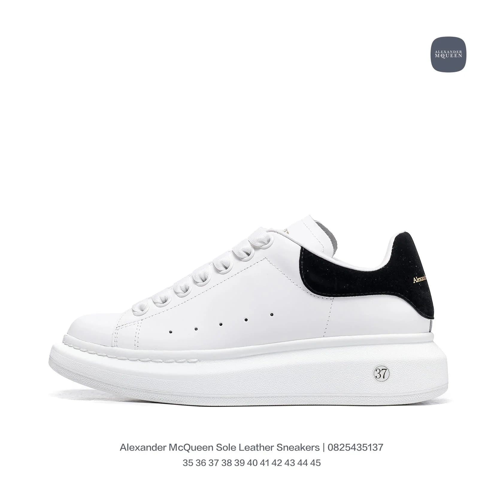 Alexander McQueen Alexander McQueen Sole Leather Sneakers White/Black White