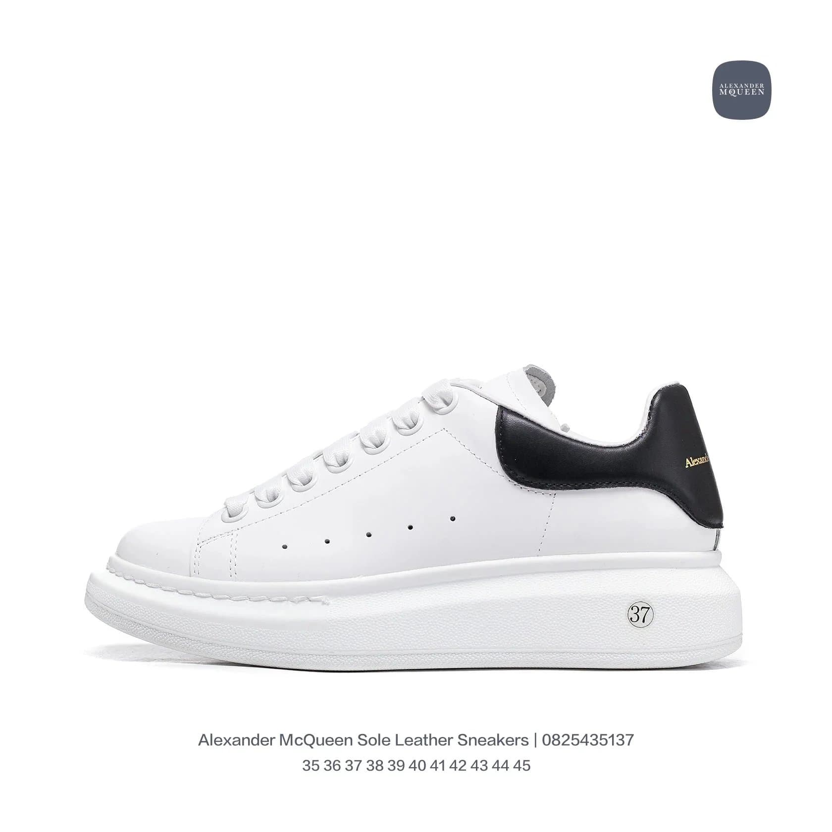 Alexander McQueen Alexander McQueen Sole Leather Sneakers White/Black White