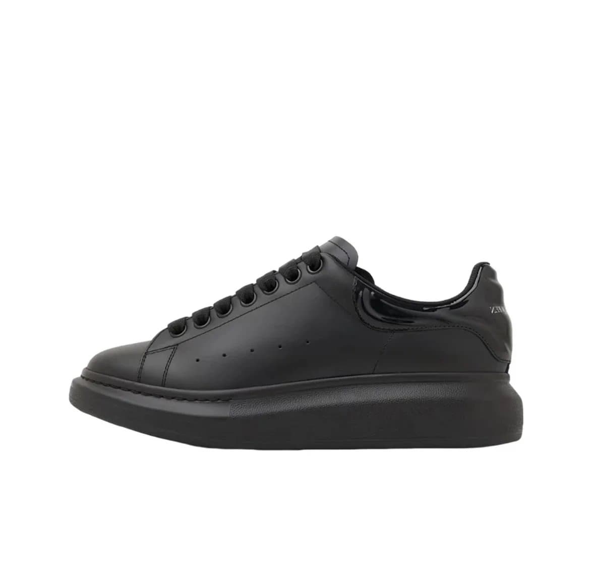 Alexander McQueen Alexander McQueen All-Black Leather Sneakers Black