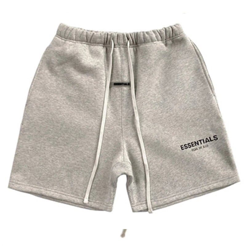 Fear of God Essentials Grey Drawstring Shorts