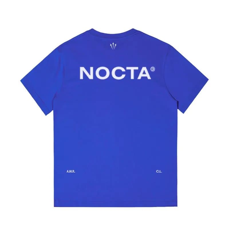 NOCTA NOCTA Blue T-Shirt with White Logo Blue - 1