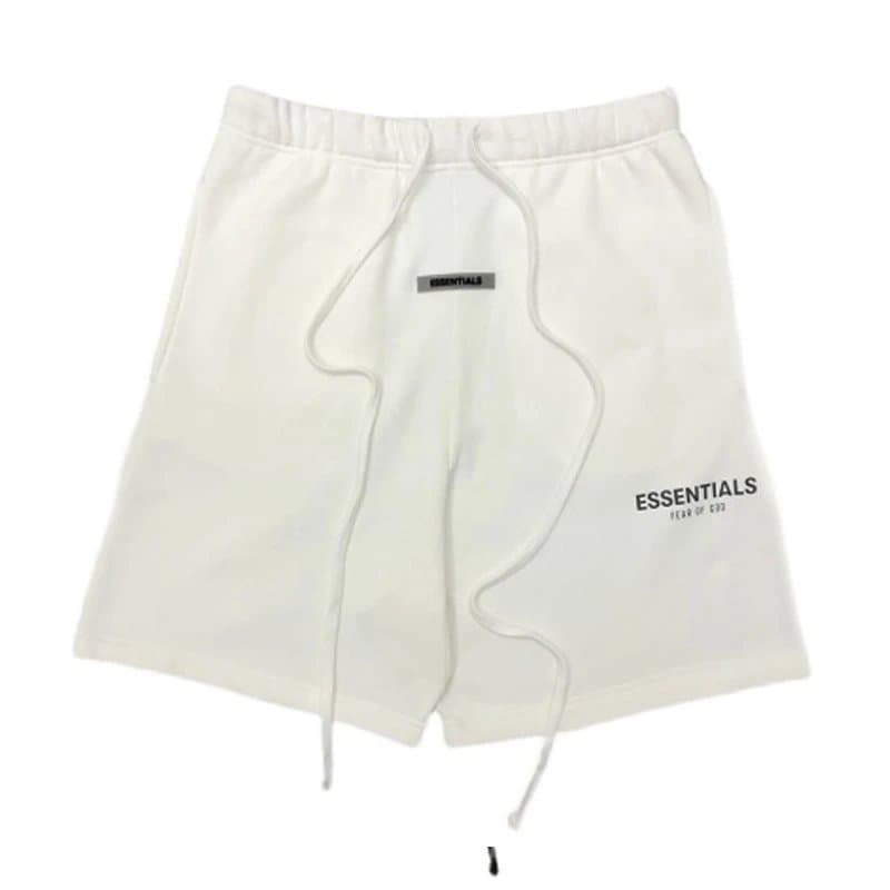 Fear of God Essentials White Drawstring Shorts White