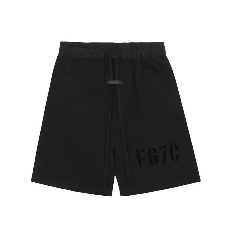 FG7C FG7C Black Stencil Logo Shorts Black