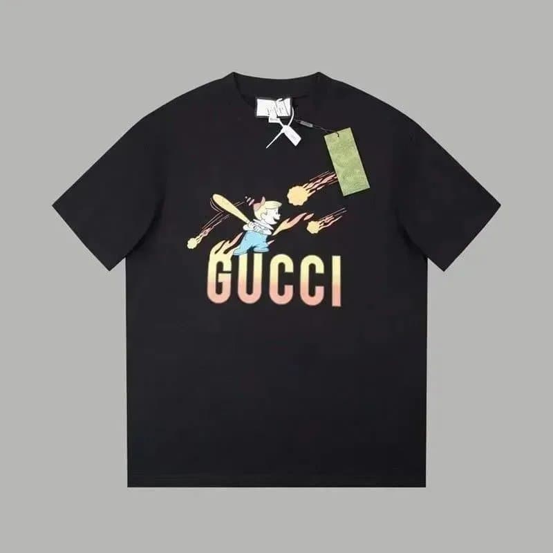 Gucci Gucci Black Graphic Print T-Shirt Black