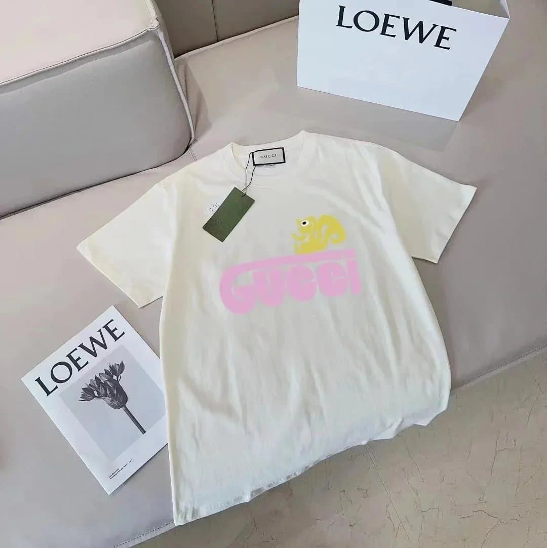 Gucci Gucci Tiger Print T-Shirt in White White