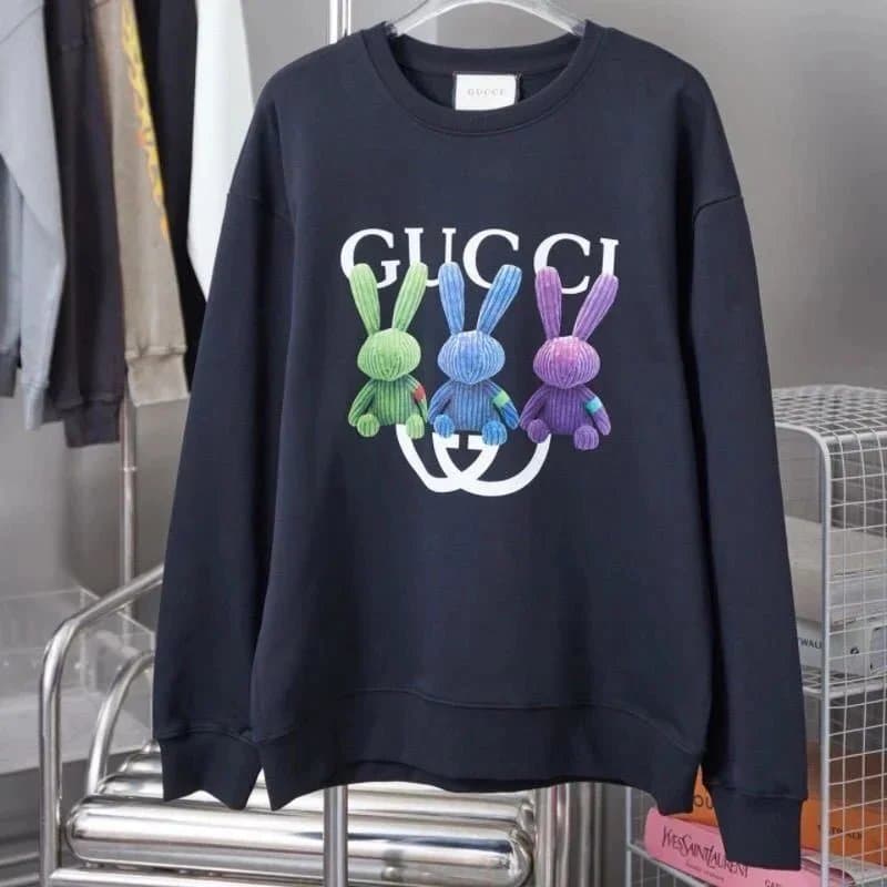 Gucci Gucci Bunny Print Crewneck Sweatshirt in Navy Navy