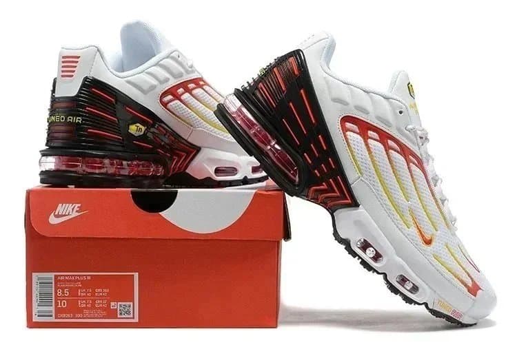 Nike Air Max Plus TN White/Red Sneakers