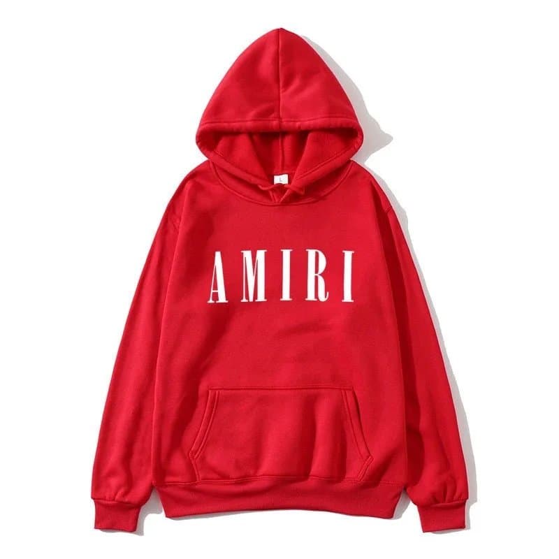 Amiri Red Hoodie with AMIRI Logo