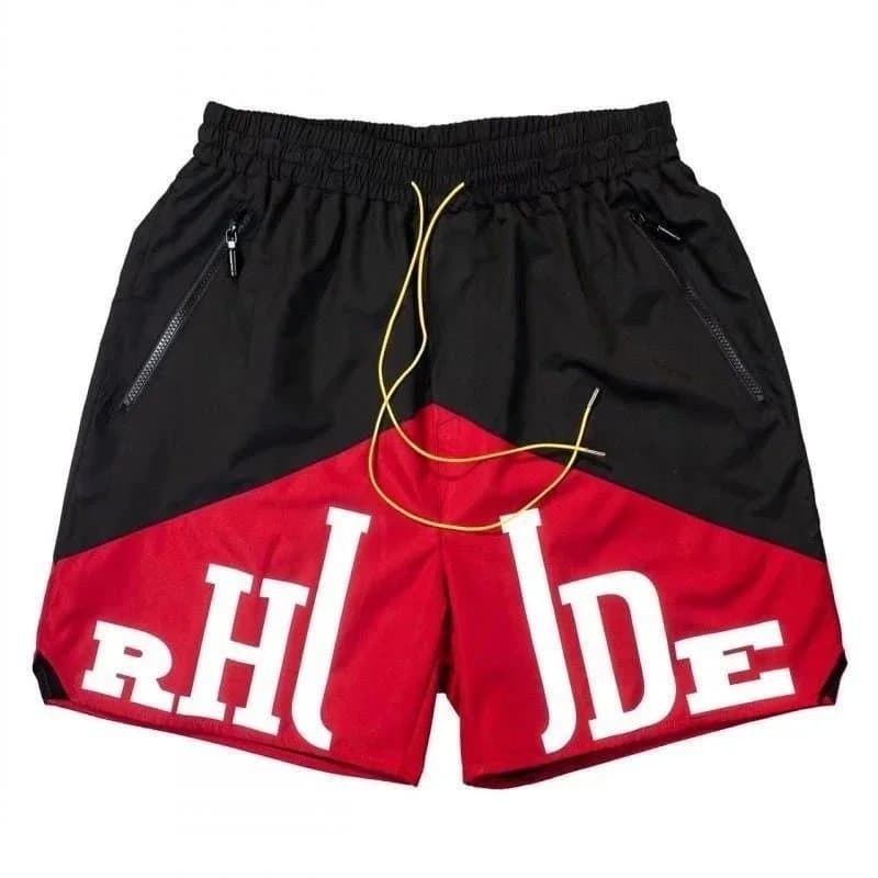 Rhude Rhude Split Color Shorts BB020190032 Red