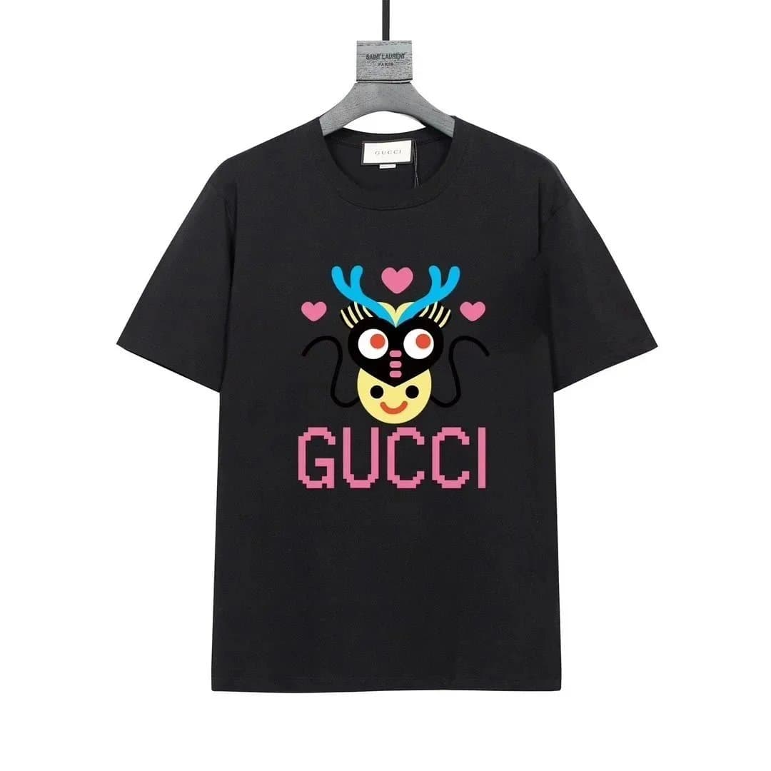 Gucci Deer Print Black T-Shirt