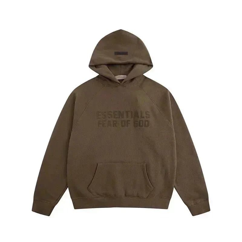 Fear of God Essentials Olive Hoodie