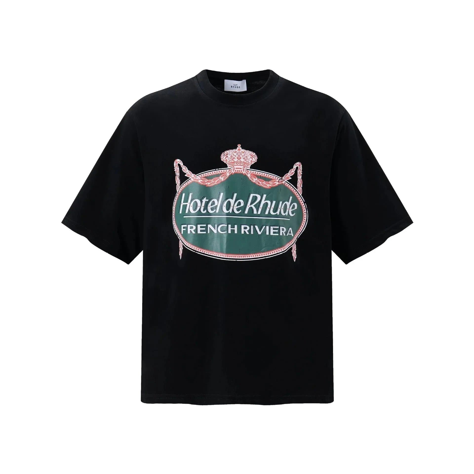 Hotel de Rhude French Riviera Black T-Shirt
