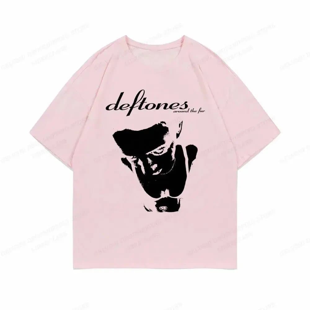 Deftones Around the Fur Pink Oversized T-Shirt
