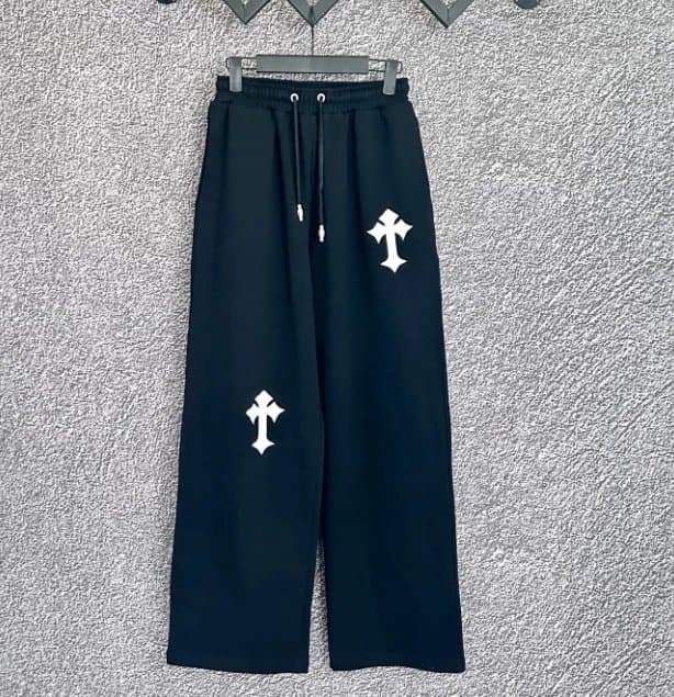 Black Cross Logo Sweatpants