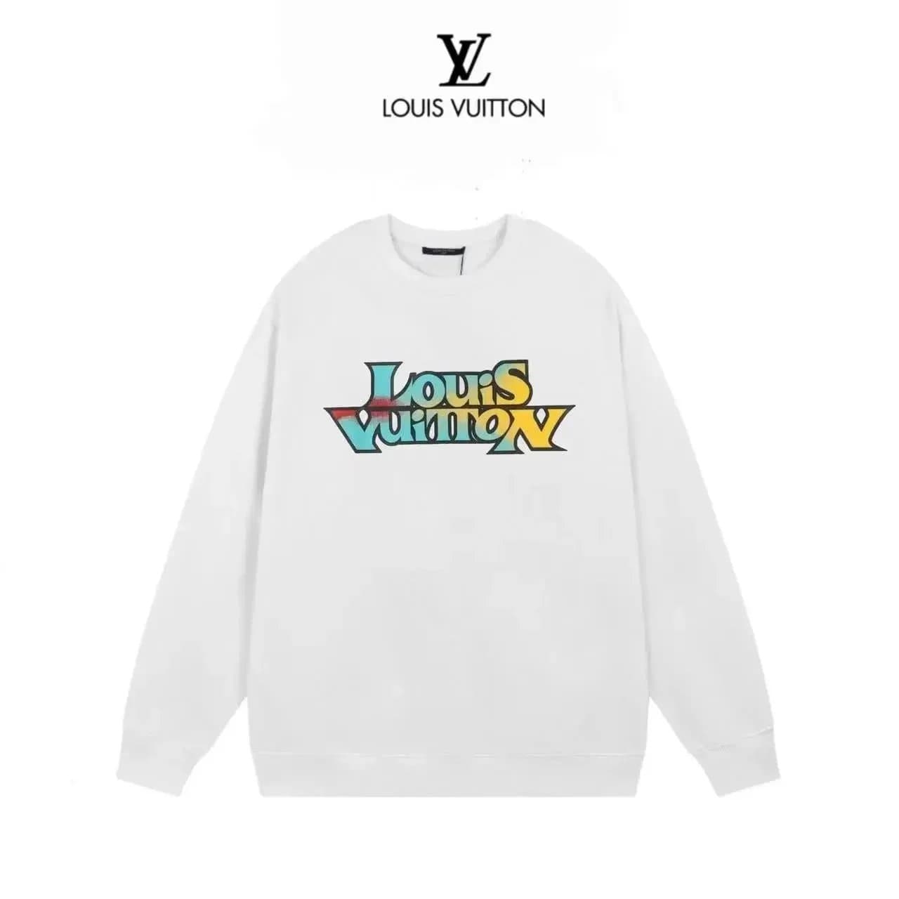 Louis Vuitton White Graphic Sweatshirt