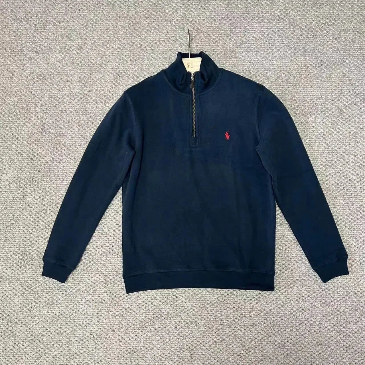 Polo Ralph Lauren Navy Blue Half-Zip Sweater