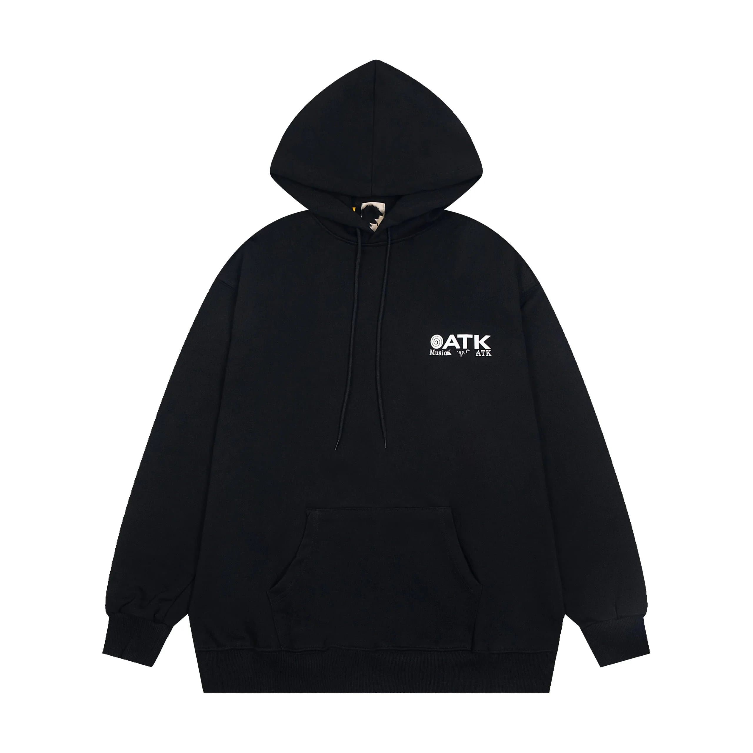 ATK Music Black Hoodie with Front Pocket