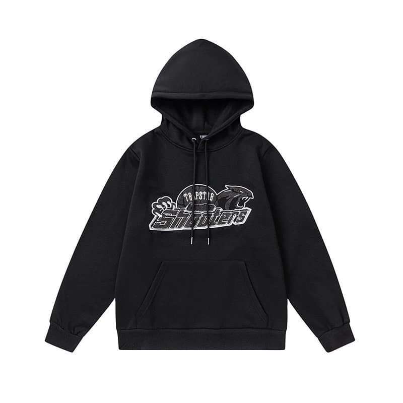 Thug Life Thug Life Shooters Black Hoodie with Embroidered Logo Black - 1