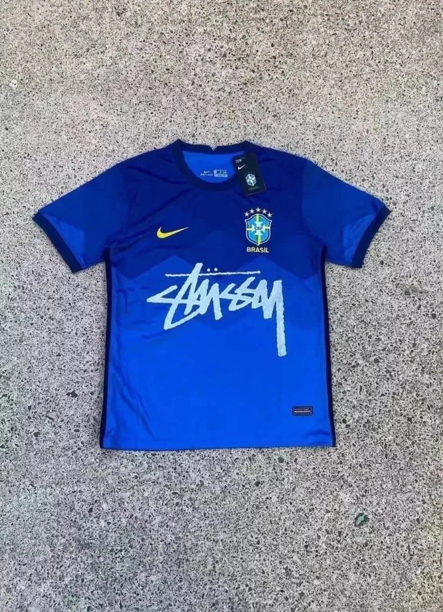 Nike x Stussy Brazil National Team Jersey - Blue