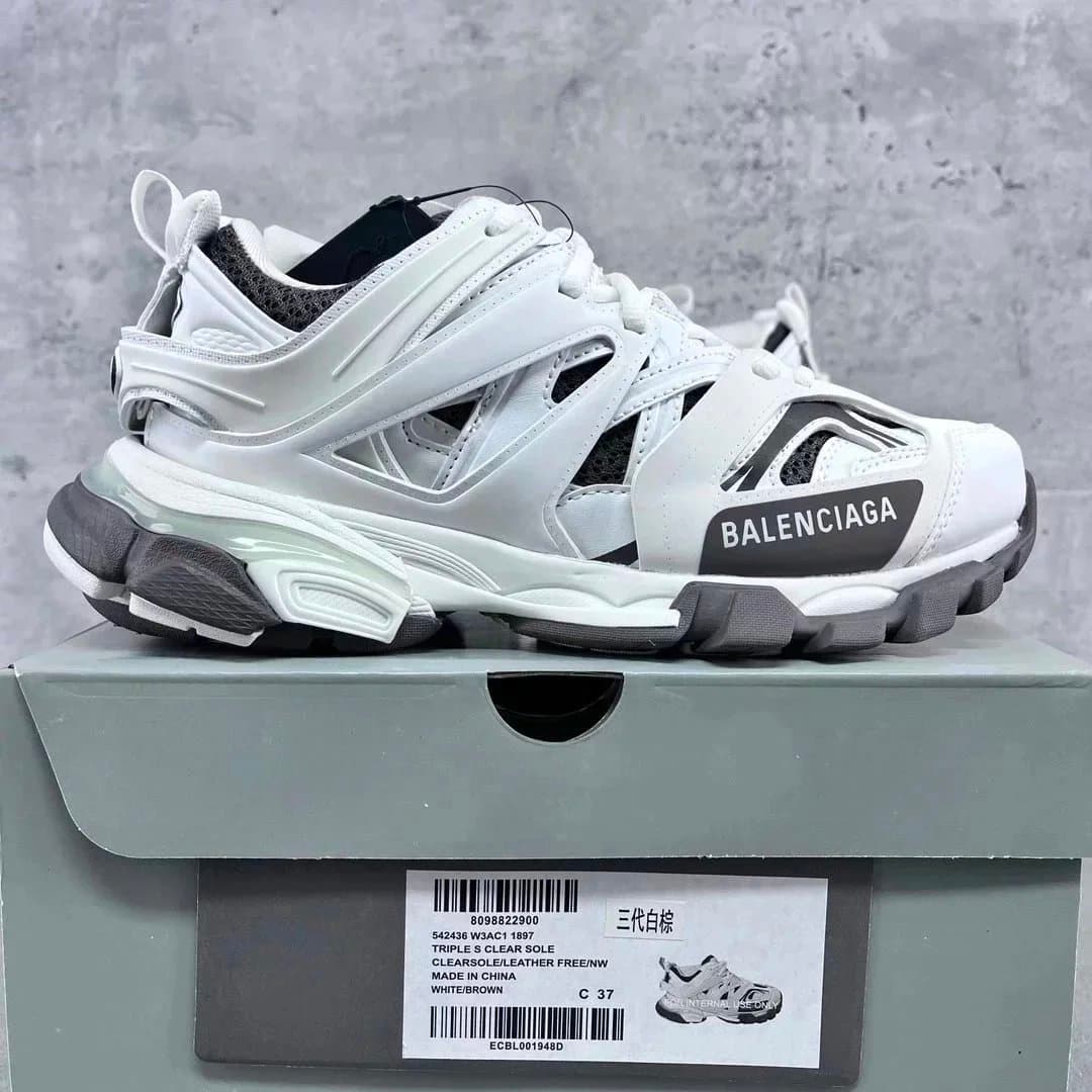 Balenciaga Balenciaga Track 3.0 White/Brown Sneakers White