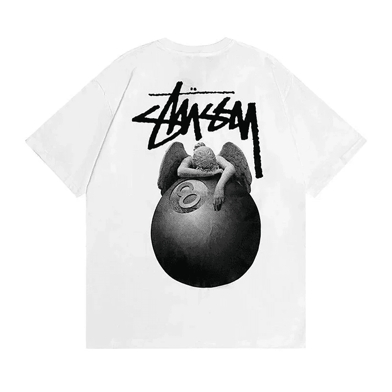 Stussy Angel 8 Ball White T-Shirt