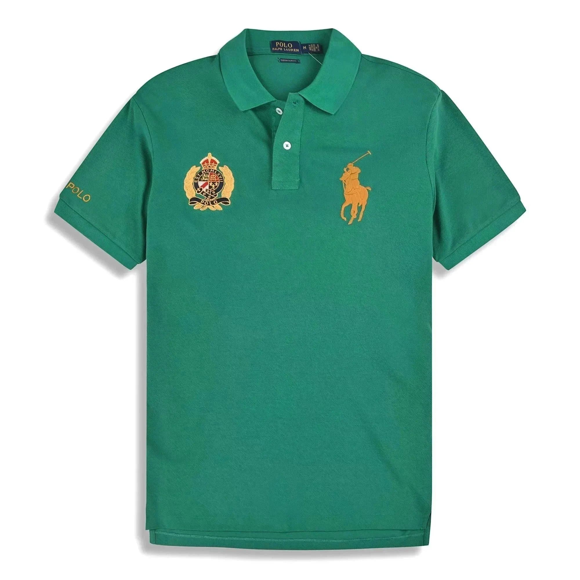 Polo Ralph Lauren Green Polo Shirt with Iconic Pony Logo