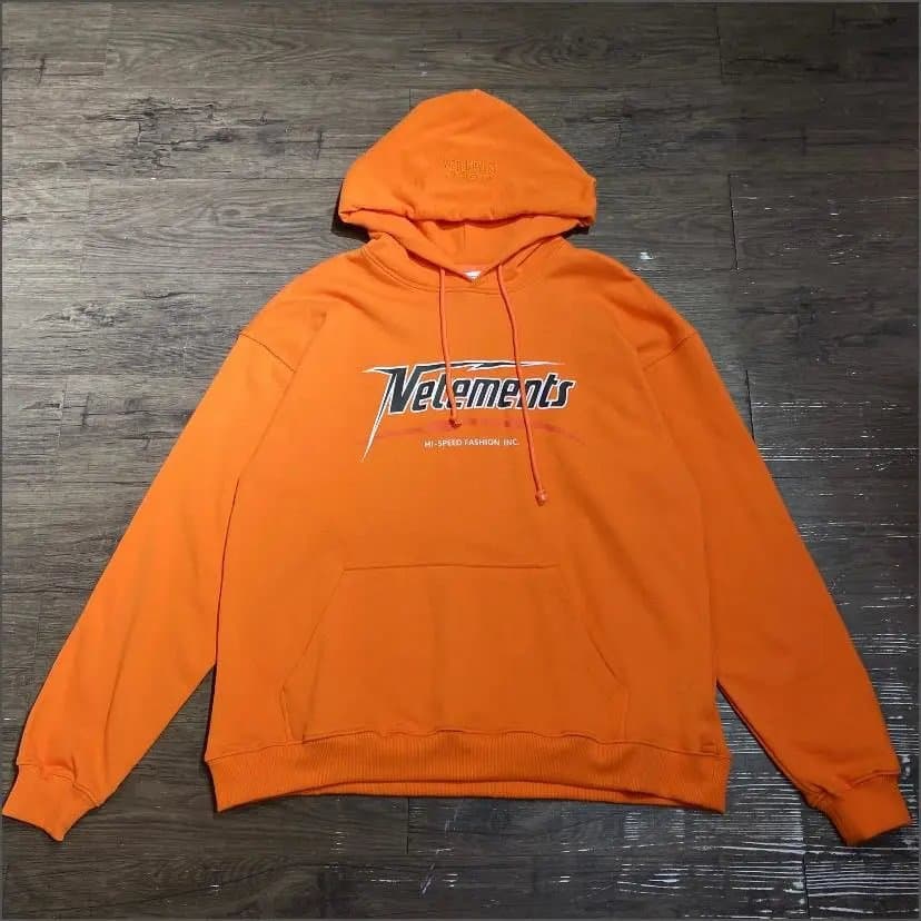 Vetements Orange Oversized Hoodie