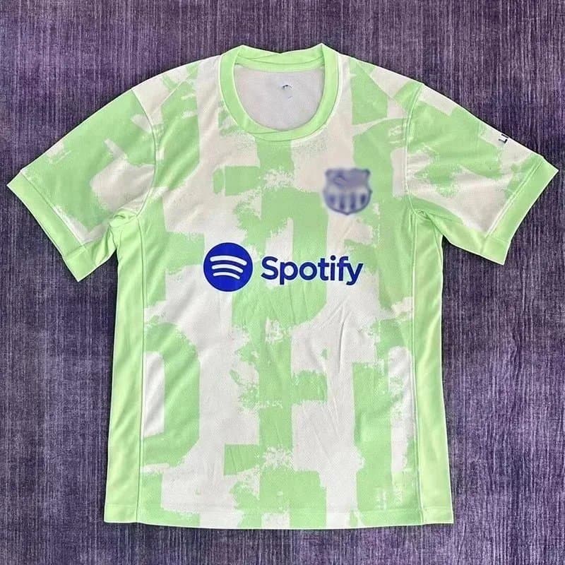 FC Barcelona FC Barcelona Spotify Away Jersey TH007 Green - 1