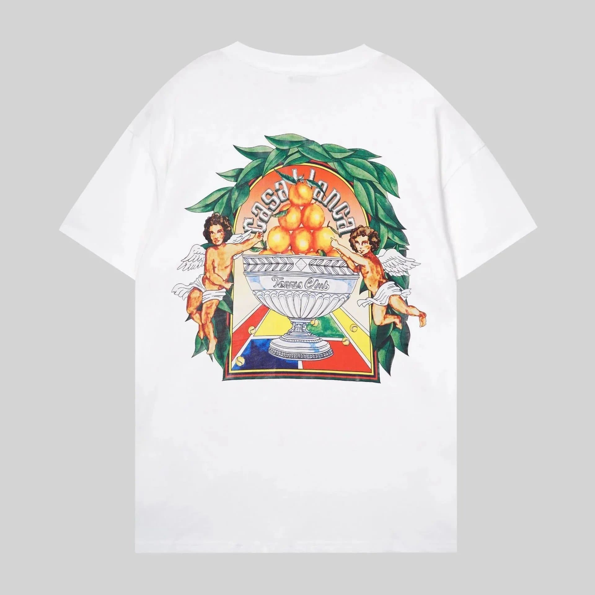 Casallanca Casallanca Tennis Club White T-Shirt with Front Print White - 1