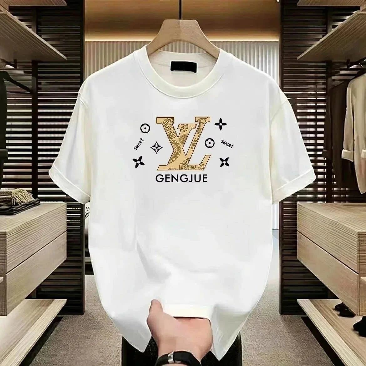 Louis Vuitton LV Logo T-Shirt in White