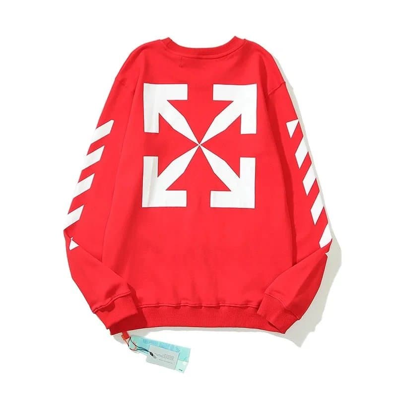 Off-White Red Arrow Print Sweatshirt