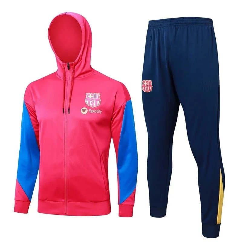 FC Barcelona FC Barcelona Spotify Pink and Navy Tracksuit Pink - 1