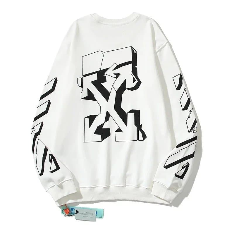 Off-White x Virgil Abloh White Graphic Sweatshirt