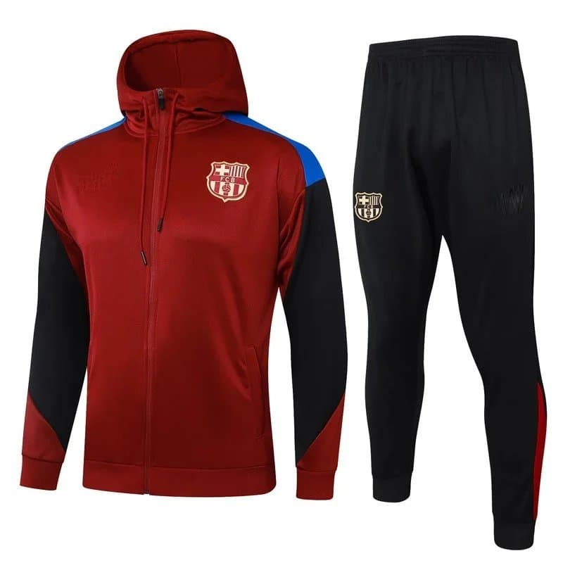FC Barcelona FC Barcelona Red & Black Tracksuit Set Red - 1