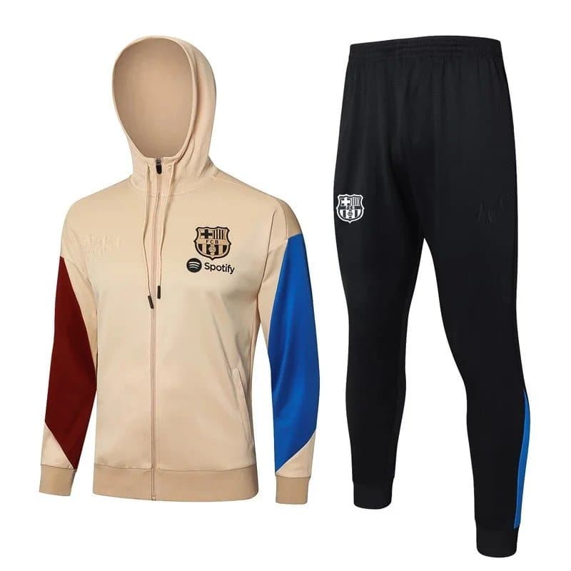 FC Barcelona FC Barcelona Tracksuit in Beige with Spotify Logo Beige - 1