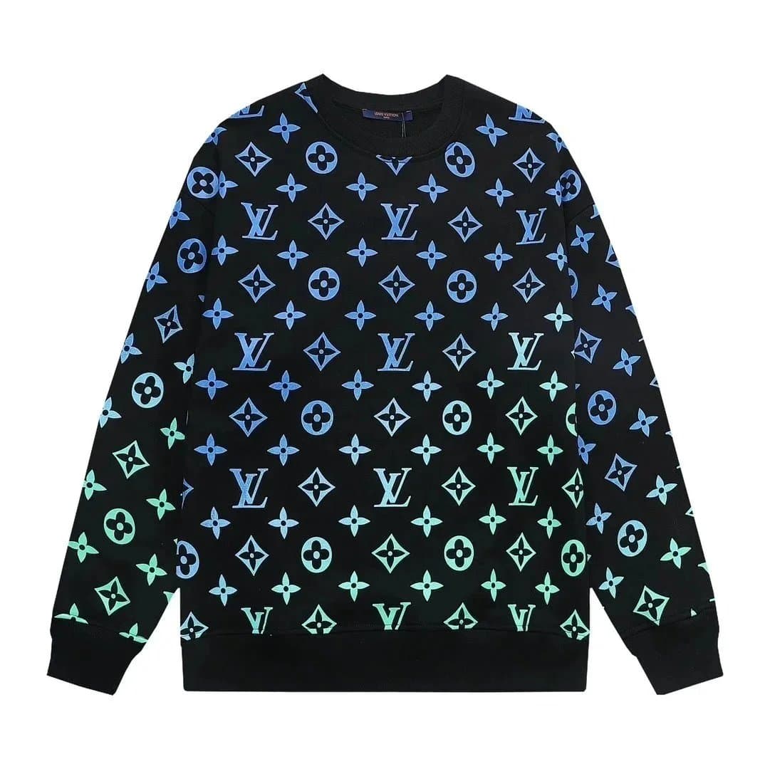 Louis Vuitton Monogram Print Crewneck Sweatshirt