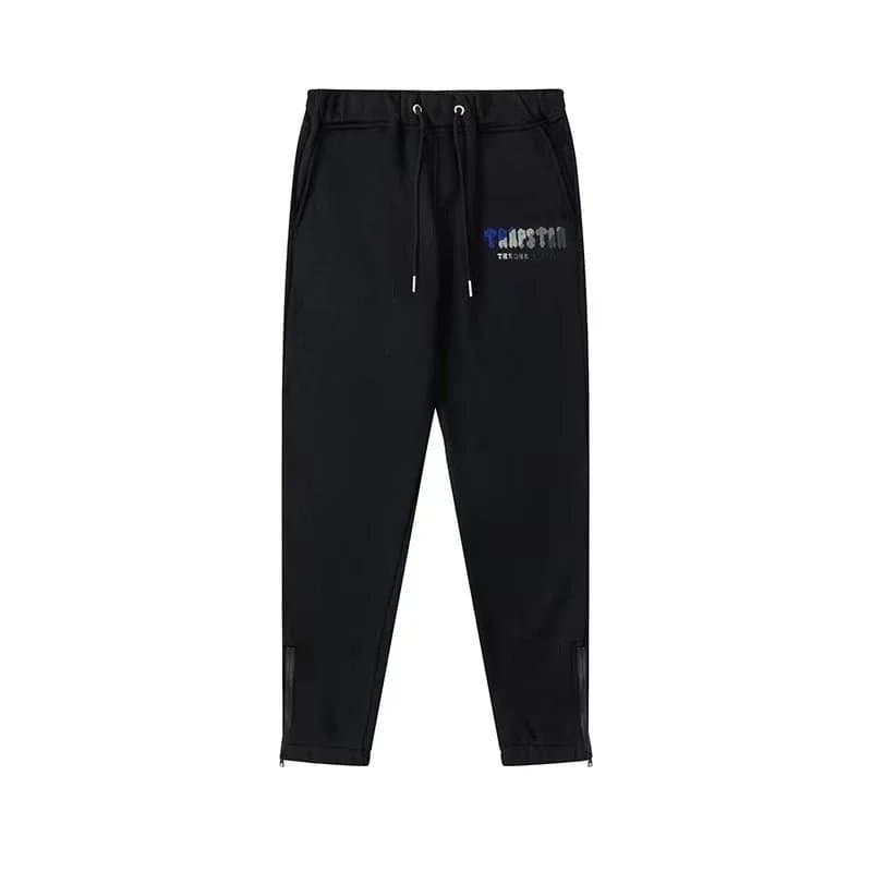 Tharston Tharston Black & Blue Lettering Track Pants Black