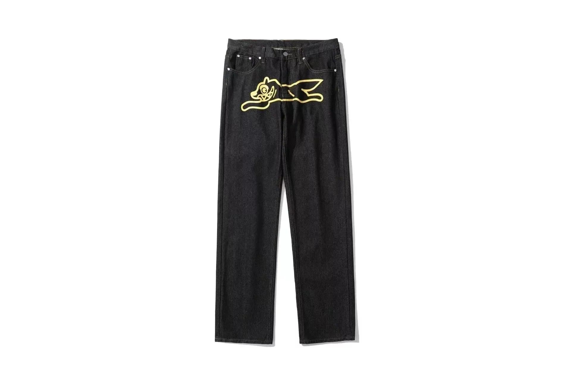 Treachery Treachery Black Jeans with Yellow Fox Logo Black - 1