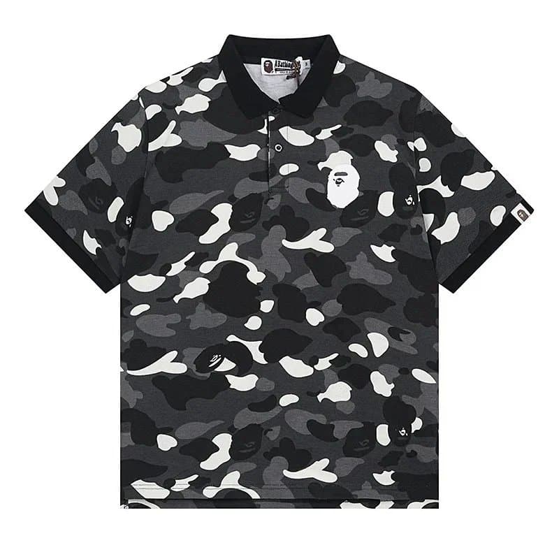 A Bathing Ape Camo Polo Shirt