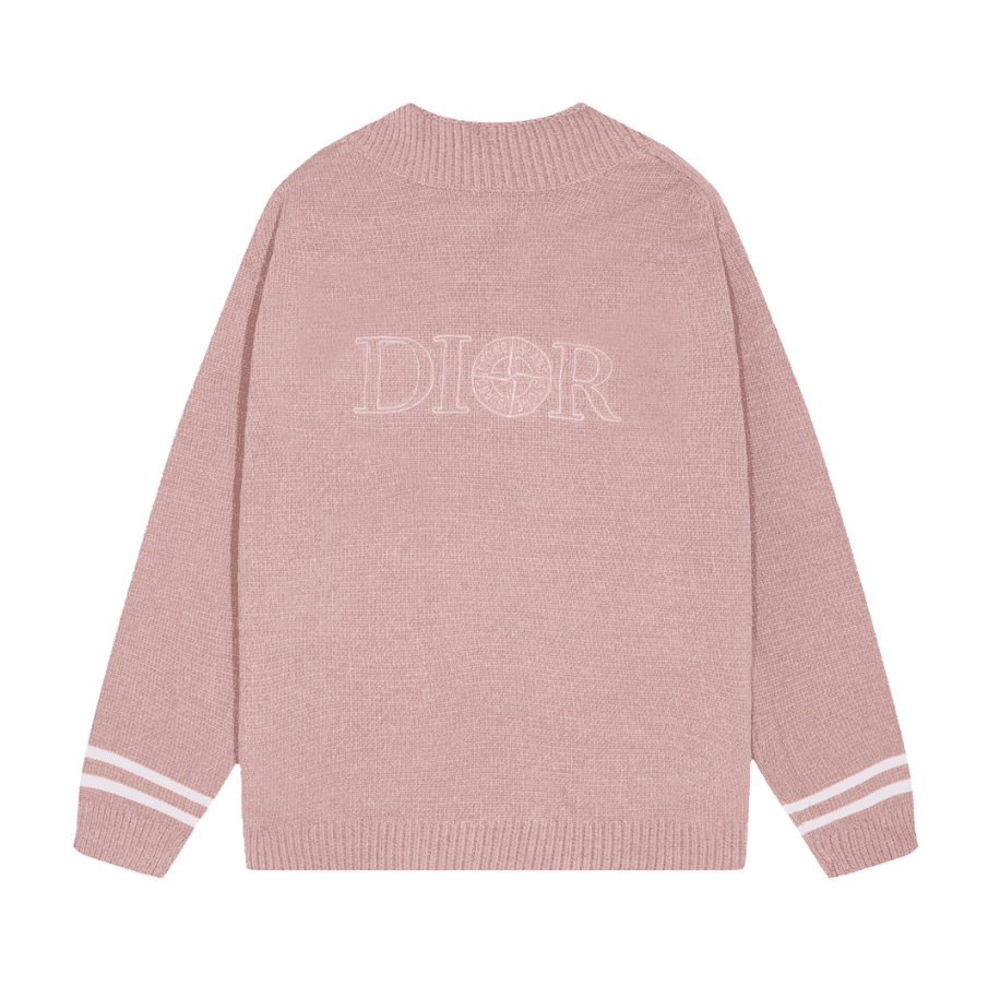Dior Pink Logo Knit Sweater