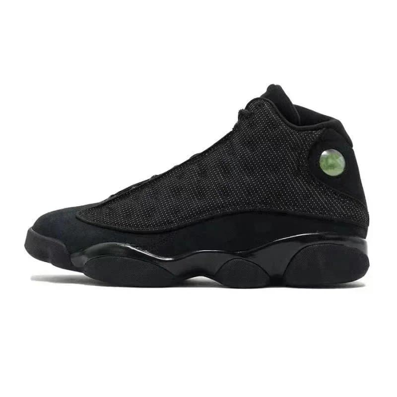 Air Jordan 13 Retro Black Green Sneakers Black