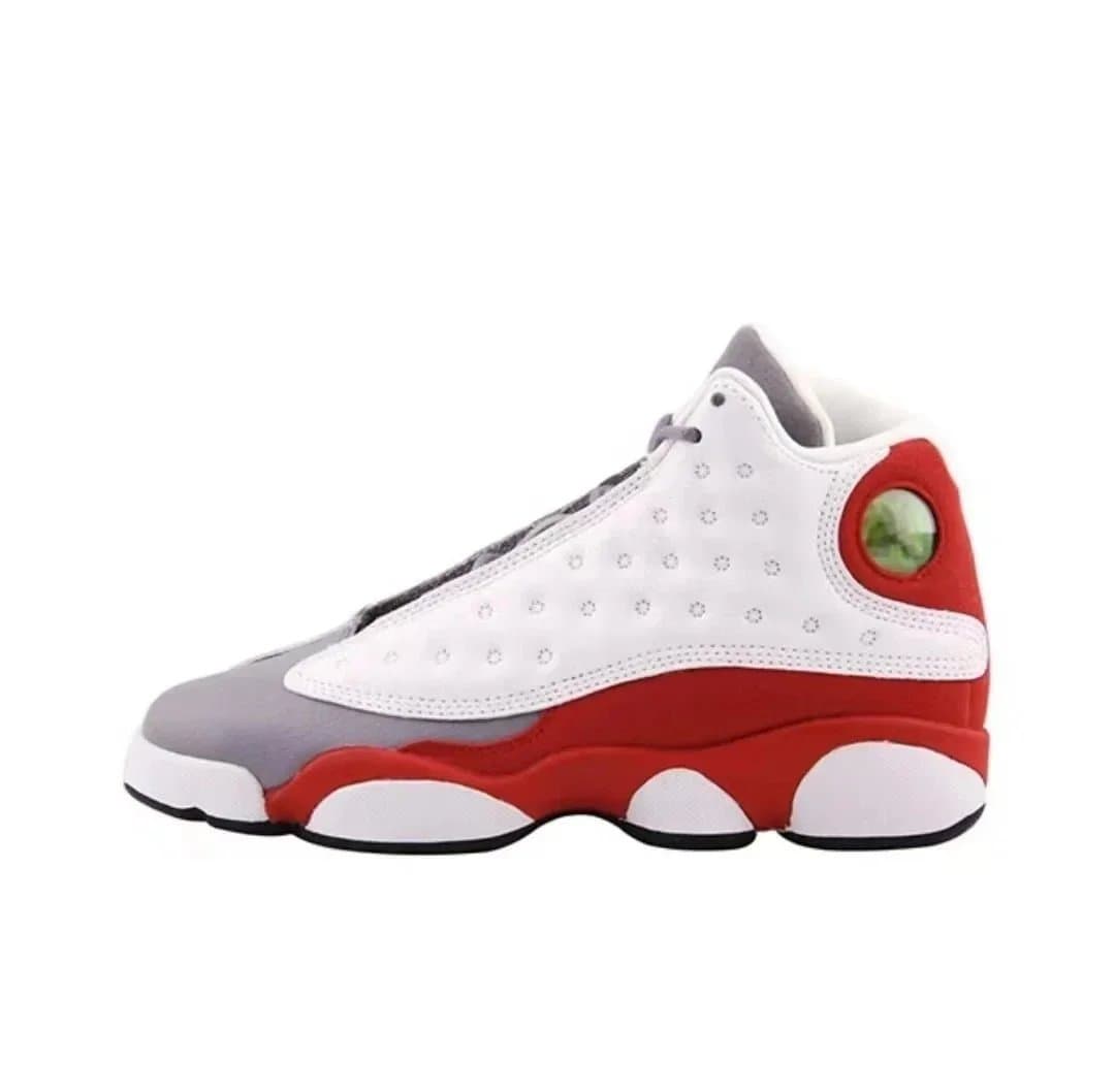 Air Jordan 13 Retro White Grey Red Sneakers
