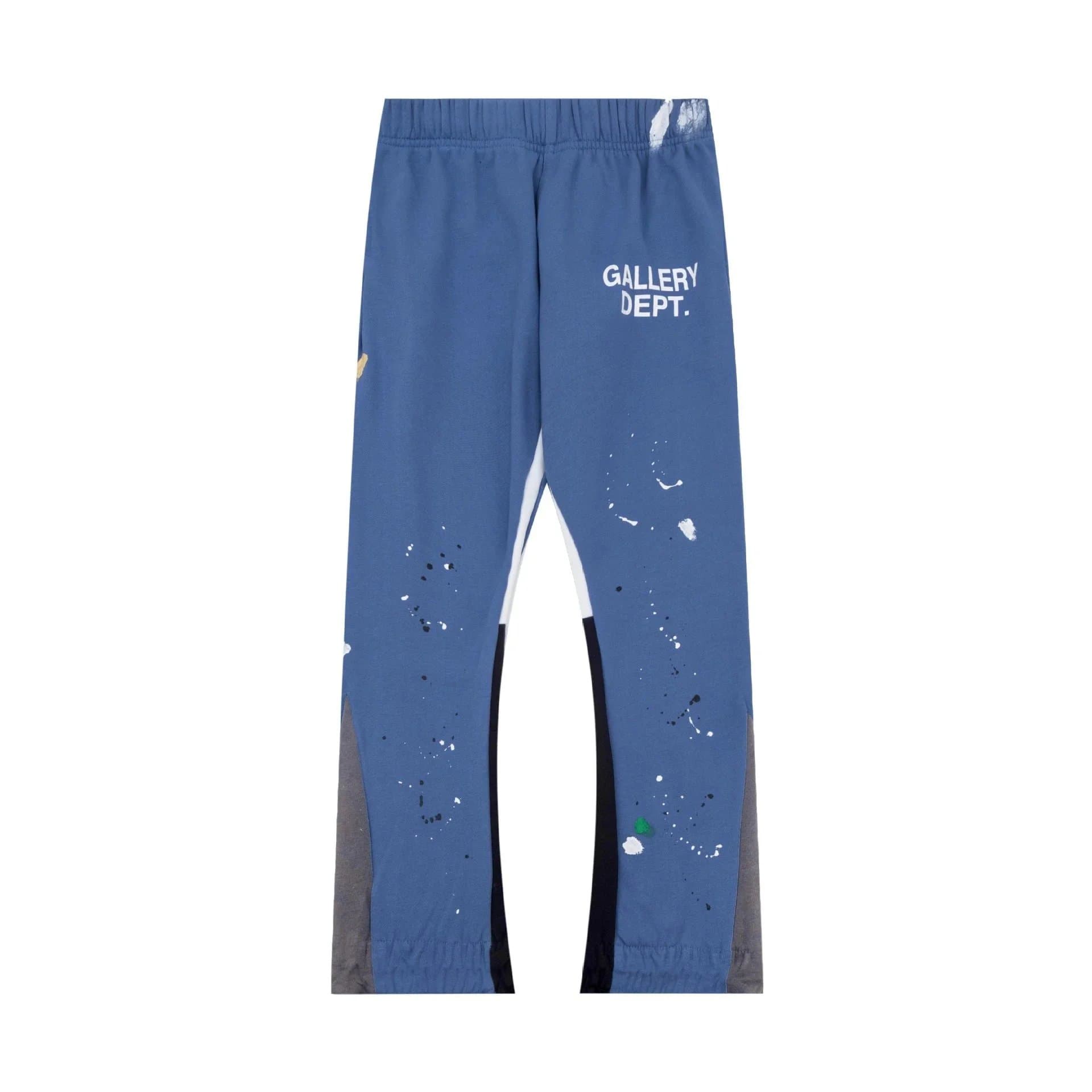 Gallery Dept. Blue Paint Splatter Sweatpants