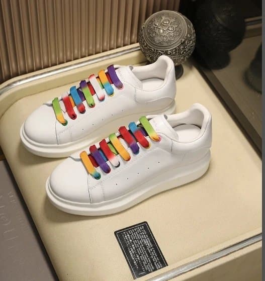 Alexander McQueen Alexander McQueen Rainbow Laces Sneakers White