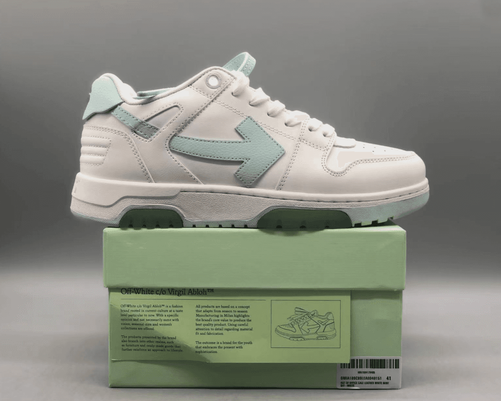 Off-White c/o Virgil Abloh™ Off-White c/o Virgil Abloh™ OWS001 Sneakers in Cloud White/Mint Green White