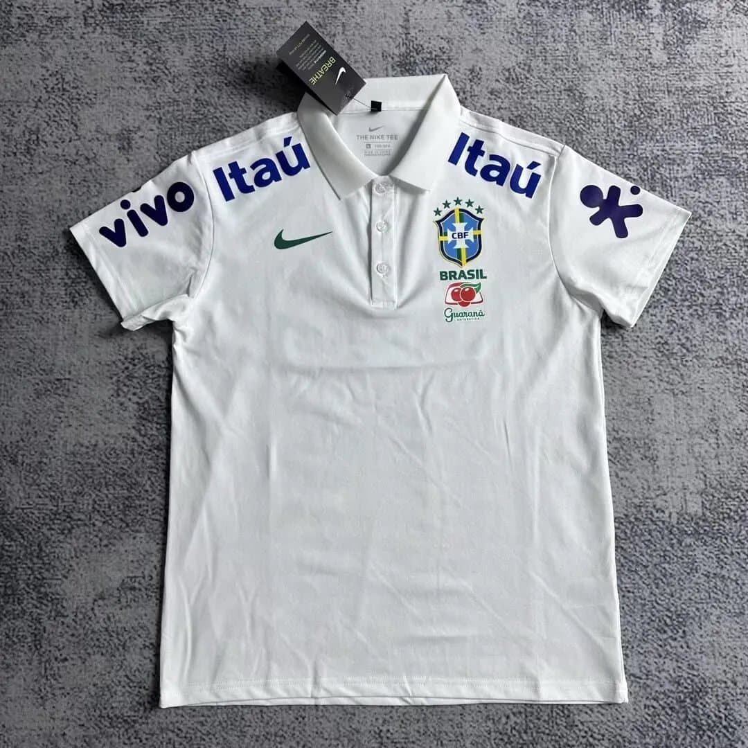 Nike Brazil National Team Polo Shirt - White