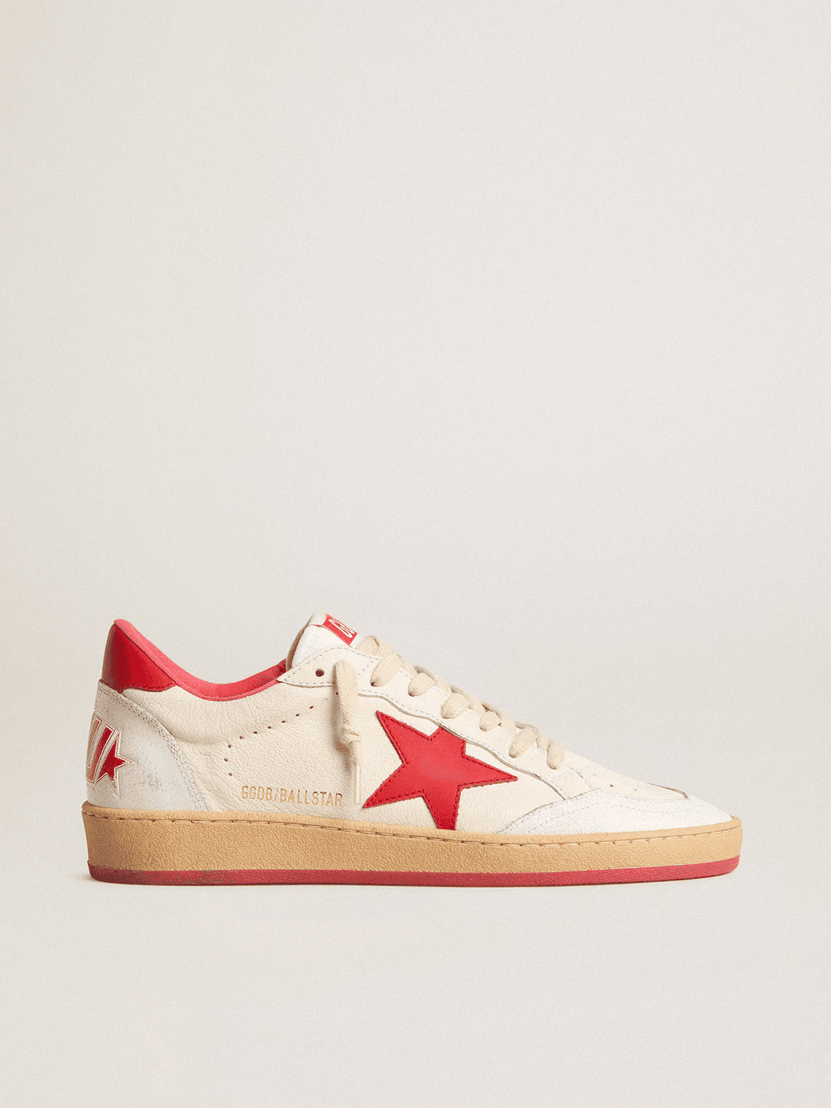 Golden Goose Golden Goose Ball Star Sneakers in White and Red White