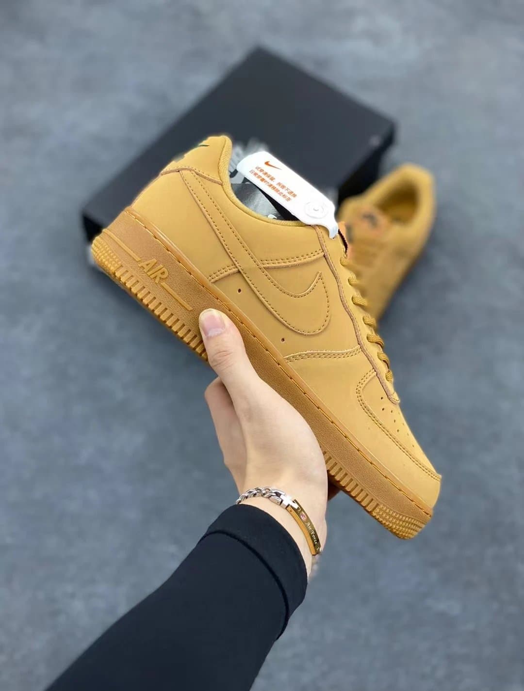 Nike Air Force 1 Wheat Sneakers