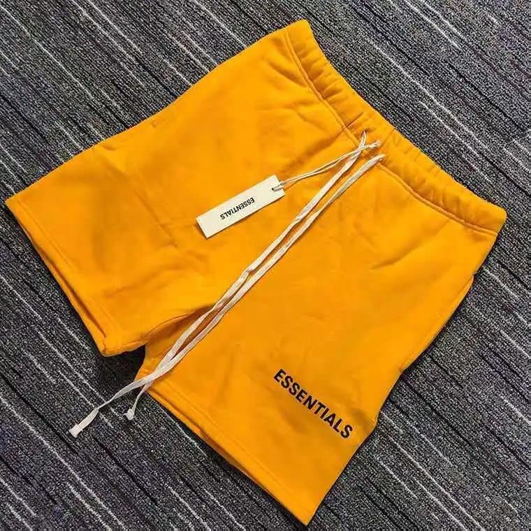 Essentials Yellow Drawstring Shorts